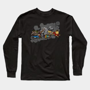 Dungeons & Dogs - 4 Legged Heroes working for Treats and Pats Long Sleeve T-Shirt